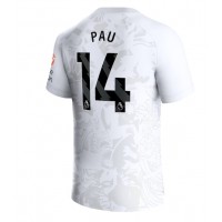 Dres Aston Villa Pau Torres #14 Preč 2023-24 Krátky Rukáv